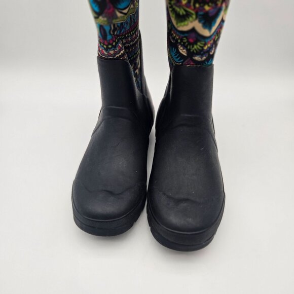 Sakroots Snow Rain Rubber Boots Insulated Drawstring Tops Womens Sz 9 NEW - Picture 4 of 8